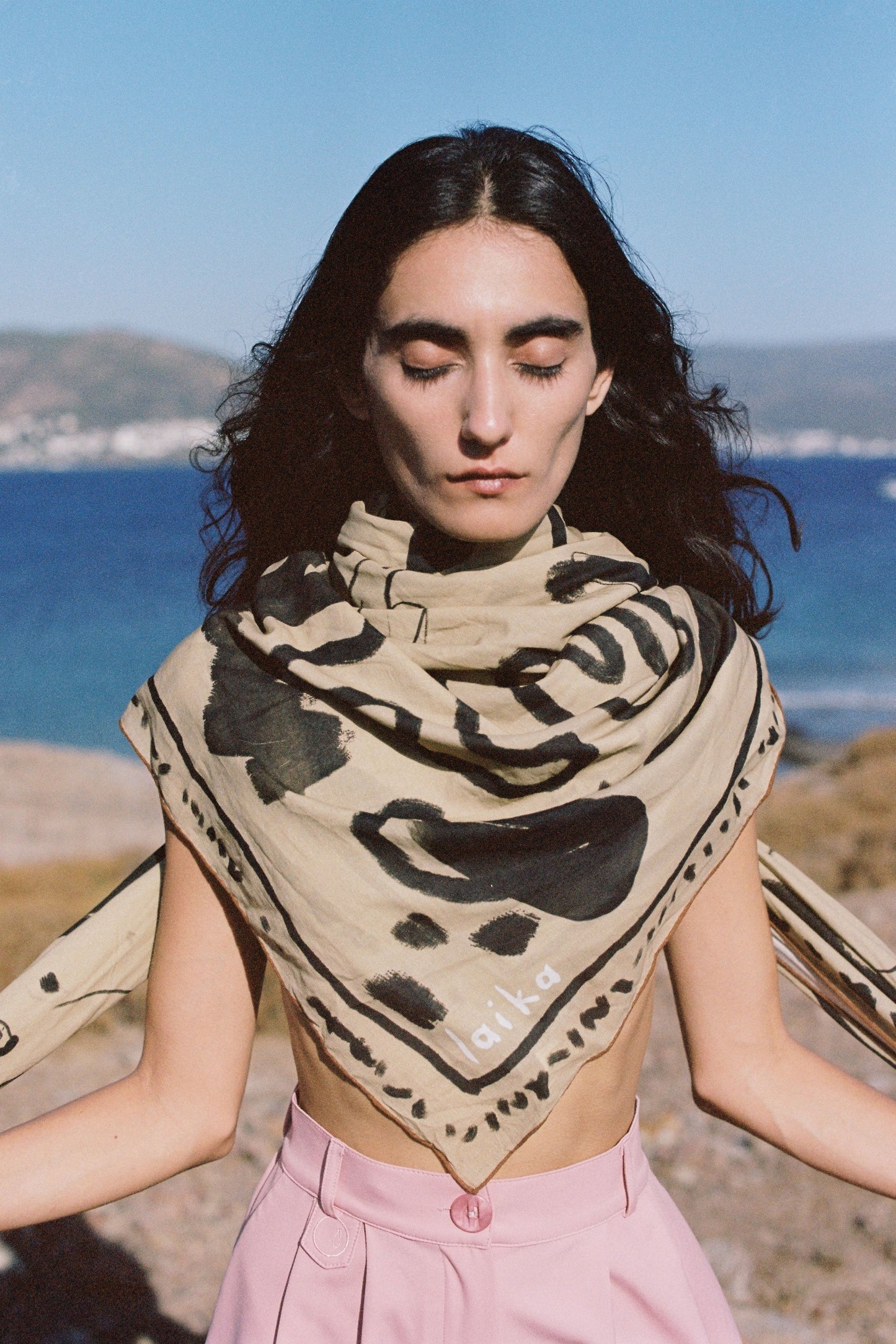 "earthy" cotton scarf