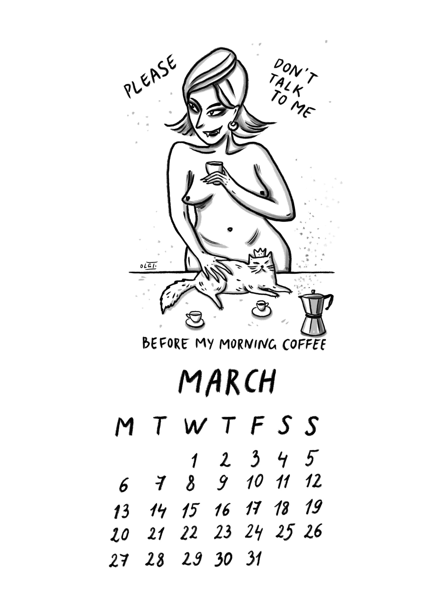 2023 calendar "girls wanna have fun in 2023"