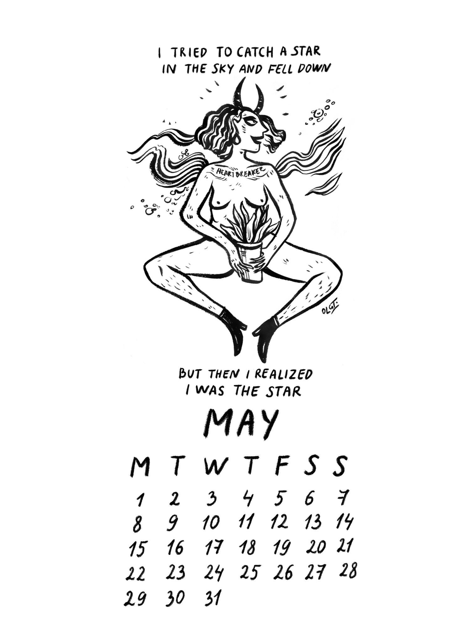 2023 calendar "girls wanna have fun in 2023"