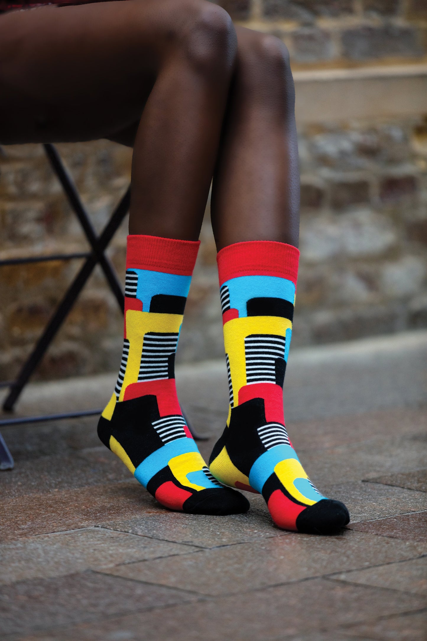 "stripy" socks